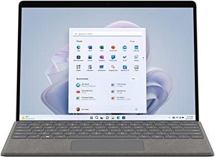 Microsoft Surface Pro 9 13" Alimentazione per Intel Evo, 12º gen Core i7, 16GB, 256GB con Iris Xe graphics Windows 11, Platino