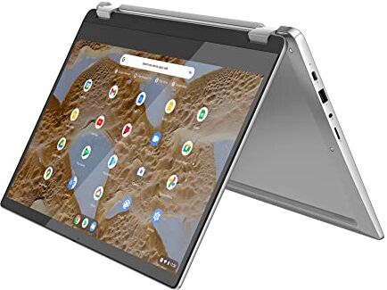 Lenovo IdeaPad Flex 3 Chromebook Notebook, Display Touch FHD da 15.6 pollici (Intel Celeron N4500, Scheda Grafica Integrata, RAM 4 GB, 64 GB, WiFi 6, Chrome OS) Arctic Grey