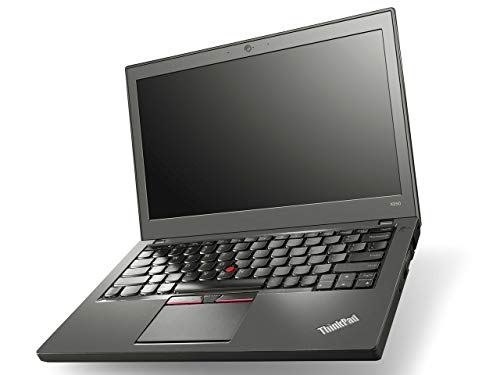 Lenovo ThinkPad X250 PC portatile da 12,5, HD, Intel Core i5-5300U, 2,30 GHz, 8 GB di RAM, SSD da 120 GB, webcam, Windows 10 Professional, colore: Nero (Ricondizionato)