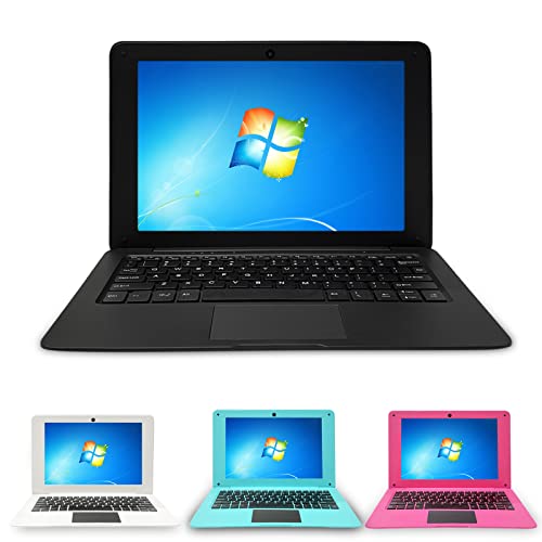 BlueBose Mini Laptop Notebook PC Portatile Windows 10 Full HD 10,1 Pollici Ultrabook Netbook 2 GB RAM + 32 GB Quad Core USB WiFi HDMI Webcam Bluetooth (Nero)