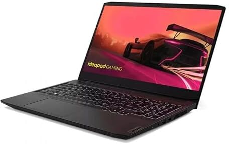 Lenovo IdeaPad 3 15ACH6 Gaming Laptop 15.6", Full HD, AMD Ryzen 5 5500H, 8 GB RAM, SSD da 512 GB, GeForce RTX 2050, No OS, Shadow Black