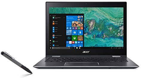 Acer Spin 5 SP513-52N-55NV Notebook con Processore Intel Core i5-8250U, RAM da 8 GB DDR4, 256 GB SSD, Display da 13.3" Multi-touch FHD IPS LCD, Scheda Grafica Intel HD 620, Windows 10 Home, Grigio