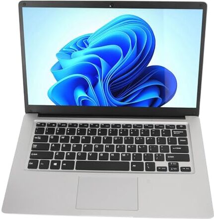 Kufoo Laptop da 14,1 Pollici, Laptop 6 GB RAM 512 GB SSD 2 K IPS Schermo 100-240 V per Ufficio per Lavoro (Spina UE)