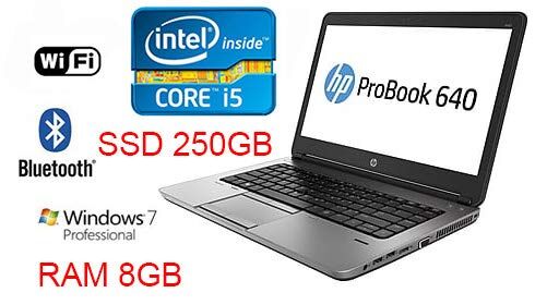 HP Notebok  probook 640 G1 Core i5 3,3 Ghz SSD 250 GB LC 14in WIN7PRO (Ricondizionato) )