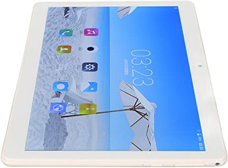 Atyhao Tablet PC 3G, Tablet PC LCD HD in Lega di Alluminio Touch a 5 Punti 8000 MAh 10,1 Pollici 1 GB di RAM 16 GB ROM Risoluzione 1280x800 100-240 V per Lavorare con i Video (Spina UE)