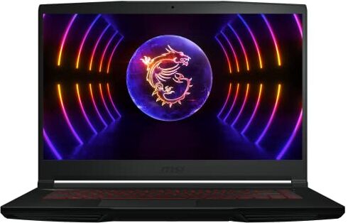 MSI Thin GF63 Gaming Notebook   39,6 cm (15,6 pollici) Full HD 144 Hz   Intel Core i5-12450H   16 GB RAM   512 GB SSD   RTX 4050 6 GB   Windows 11 Home   Tastiera QWERTZ   Nero   12VE-087