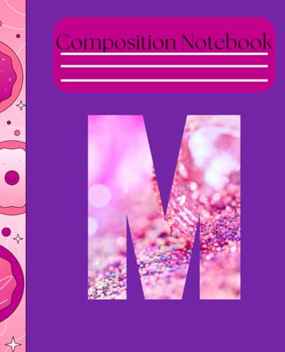 Monteagudo, Jacklyn Composition Notebook- Purple Letter"M
