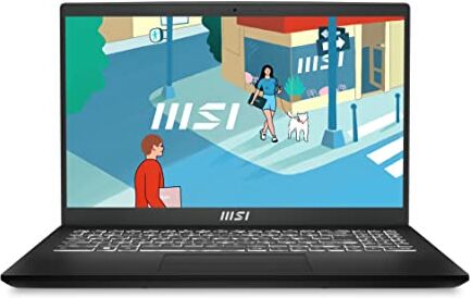 MSI Modern 15 B13M-448IT, Notebook 15.6" FHD 60Hz, Intel i5-1335U, Inter Iris Xe, RAM 8GB DDR4 3200MHz, 512GB SSDPCIe 3, WiFi 6, Win 11 Home, Layout e Garanzia ITA, Nero