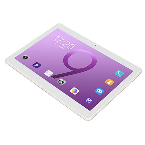 Lazmin112 Tablet PCda 10 Pollici 32 GB Rom 128 GB Espandibile, Tablet Octa-Core, Touch Screen IPS HD, G+G, Fotocamera da 8 MP, Batteria a Lunga Durata,con Custodia in Pelle per la (Spina