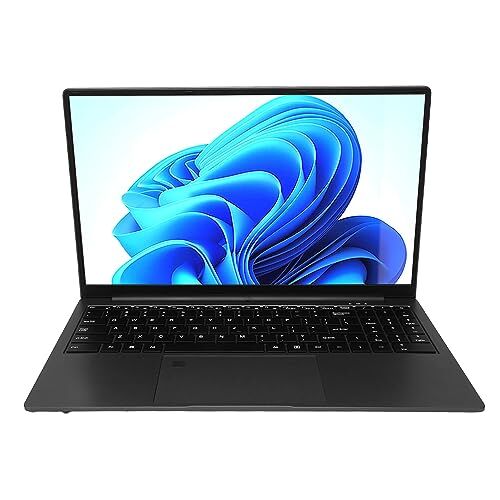 Generic Laptop, Notebook HD Ad Alta sensibilità da 15,6 Pollici 4 Core e 4 Thread 4.2 100-240 V per la Scuola per 10 11 (16GB+512GB Spina europea)
