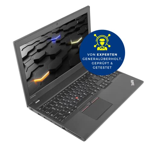 Lenovo Notebook ThinkPad T560 (15,6 pollici/FHD) – Intel Core i5 (6.Gen), 16 GB RAM, SSD da 500 GB, webcam, HDMI, Bluetooth, Windows 10 Pro (ricondizionato)