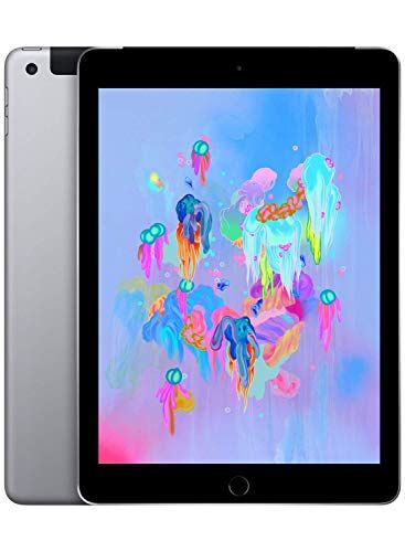 Apple 2018  iPad 6th Gen (9.7 inch, Wi-Fi + Cellular, 32GB) Grigio Siderale (Ricondizionato)