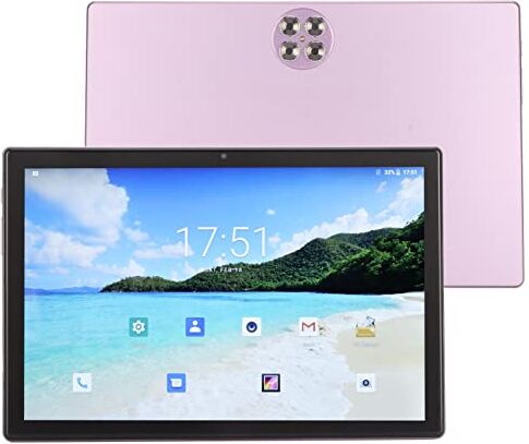 Generic Tablet FHD da 10,1 Pollici Octa Core 8 GB RAM 256 GB Rom, 5G, Batteria 7000 mAh, Tablet Telefono 4G per12, Viola, Supporta 128 GB, Vetro Temperato, Doppia SIM (Viola)