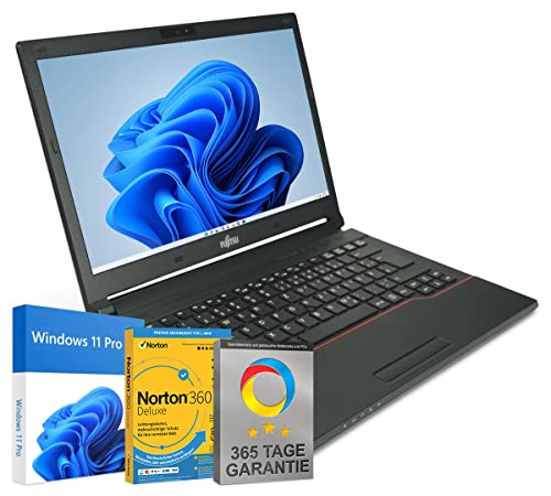 Fujitsu LifeBook E546 Laptop Full HD da 14 pollici, Intel Core i5-6200U@ fino a 2,8 GHz, 8 GB 256 GB SSD con Windows 11 Pro e software antivirus gratuito con garanzia di 365 giorni (ricondizionato)