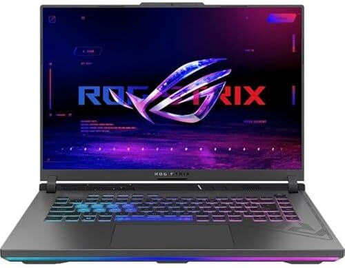 Asus Laptop ROG Strix G16 G614JV-N3084, 16", Full HD, 165 Hz, Intel Core i7-13650HX, 16 GB RAM, SSD da 512 GB, NVIDIA GeForce RTX 4060, No OS, Grigio