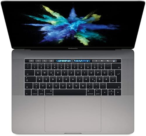 Apple 2017  MacBook Pro 15.4" con Touch Bar (i7-7700hq 2.8ghz 16gb 512gb SSD) QWERTY U.S Tastiera MPTR2LL/A Meta Grigio Siderale (Ricondizionato)