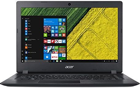 Acer Aspire 1 A114-31 Notebook Intel Celeron N3350, RAM 4 GB DDR3, eMMC 64GB, Display da 14" HD LED LCD, Windows 10 S, Webcam, Nero (Ricondizionato)