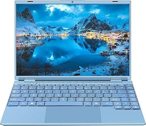 AOCWEI JSY Laptop Win 11 PC Portatile 8GB DDR4 256GB SSD 1TB Estensioni Intel N5095 (Fino a 2.9Ghz), Notebook 14 Pollici con Ventola Raffreddamento Schermo 1920 * 1200 2K FHD Dual WIFI Supporto Blu