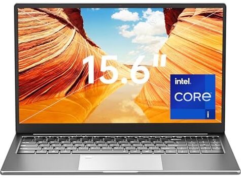 KingnovyPC 15.6‘’ Laptop Windows 11, Portable Notebook Office PC, 32GB RAM 2TB SSD IPS Metal Ultrabook, Intel Core i7-1260P Processor Computer, 12C/16T,up to 4.7 GHz