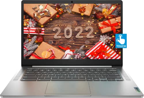 Lenovo Computer portatile Chromebook 3, display touchscreen Full HD da 14 pollici, Mediatek 8-Core MT8183C, 4 GB di RAM, 64 GB di eMMC, Webcam, USB-C, Bluetooth, lettore di schede SD, WiFi, Chrome OS, Grigio, TiTac Card