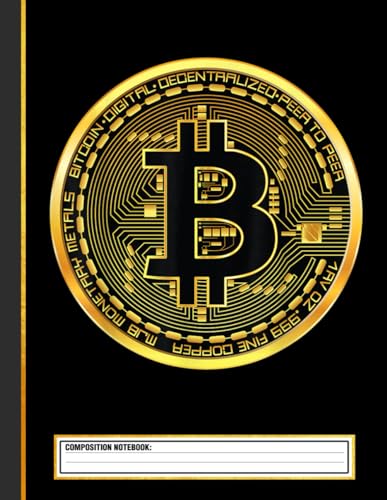 Press, Dorn Bitcoin Crypto Currency BTC Block Chain Techie Gold Coin Composition Notebook