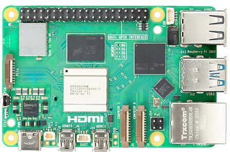 SANOOV Raspberry Pi 5 8GB RAM Broadcom BCM2712 Arm Cortex-A76 2.4GHz Quad-core 64-bit Dual 4Kp60 Display Wireless Bluetooth 5.0