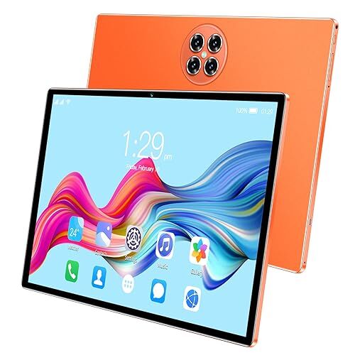 mingqian Tablet 8 GB+256 GB Schermo da 10,1 pollici Chiamate 5G Processore MTK6797 a 10 core Memoria espandibile da 128 GB Ampia capacità di archiviazione Schermo grande ad alta nitidezza Batteria BT5