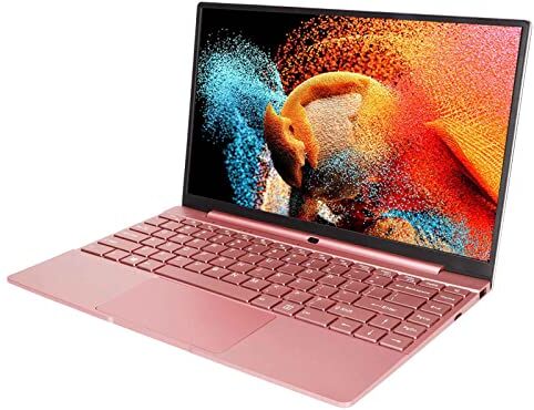 Bewinner Laptop Ultra Sottile da 14 Pollici, 8 GB di RAM, 128 GB SSD Quad Core Notebook per Windows 11, Processore N5095, Schermo IPS HD 1920 X 1080, Tastiera Retroilluminata WiFi Laptop Rosa per(UE rosa)