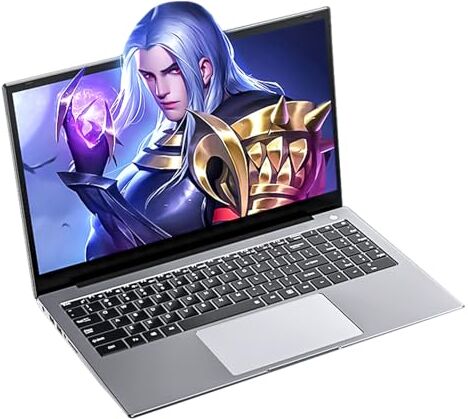 KingnovyPC 15.6" Gaming Laptop, Intel Core i7-10750H Windows 11 Laptop, Intel UHD Graphics 630 350MHz-1.15GHz, Backlit Keyboard, Fingerprint Recognition IPS Ultrabook Notebook, 32GB RAM 1TB SSD