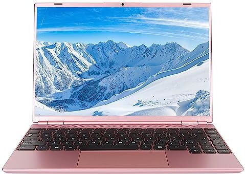 Gugxiom Laptop da 14 Pollici, Laptop Aziendale HD IPS, CPU Quad Core Quad Threaded da 1,5 Ghz, WIFI Dual Band 2,4 G 5 G, 8 GB di RAM, SSD M.2, Adatto per L'intrattenimento Domestico, (8GB+256GB Spina UE)