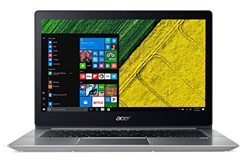 Acer Swift 3 SF314-52-570N Notebook, 14" FHD LCD, Intel Core i5-7200U, RAM 8 GB DDR4, 256 GB Intel PCIe SSD, Argento [Italia]