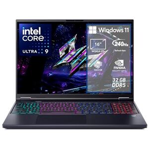 Acer Predator Helios Neo 16 AI PHN16-73-92SX Notebook Gaming, NVIDIA GeForce RTX 5070 Ti 12 GB GDDR7, Intel Core Ultra 9 275HX, RAM 32 GB DDR5, 1 TB SSD, Display 16" WQXGA 240 Hz DDS, Windows 11 Home Acer Predator Helios Neo 16 AI PHN16-73-92SX Notebook Gaming, NVIDIA GeForce RTX 5070 Ti 12 GB GDDR7, Intel Core Ultra 9 275HX, RAM 32 GB DDR5, 1 TB SSD, Display 16" WQXGA 240 Hz DDS, Windows 11 Home