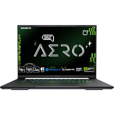 Gigabyte AERO X16 Laptop AMD Ryzen AI 7 350 GeForce RTX 5060 da 16" Copilot+ PC, 165Hz, 2560x1600 WQXGA, SSD da 1 TB, RAM DDR5 da 16 GB, Windows 11 Home, Grigio spazio Gigabyte AERO X16 Laptop AMD Ryzen AI 7 350 GeForce RTX 5060 da 16" Copilot+ PC, 165Hz, 2560x1600 WQXGA, SSD da 1 TB, RAM DDR5 da 16 GB, Windows 11 Home, Grigio spazio