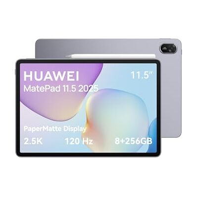 Huawei MatePad 11.5 2025 Tablet, Display PaperMatte da 2.5K e 120 Hz che Garantisce Comfort Visivo, 8+256GB, Batteria de 10,100 mAh, SuperCharge, Notes, M-Pencil Huawei MatePad 11.5 2025 Tablet, Display PaperMatte da 2.5K e 120 Hz che Garantisce Comfort Visivo, 8+256GB, Batteria de 10,100 mAh, SuperCharge, Notes, M-Pencil