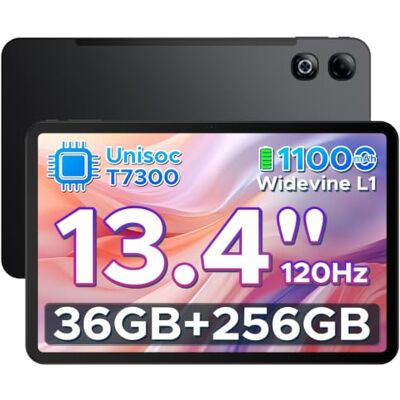 DOOGEE U13 Pro Tablet Android 16, Tablet 13 Pollici 120Hz FHD+, 36GB RAM+256GB ROM, 11000mAh, UNISOC T7300 Octa-Core 2.2GHz Tablets, Caméra 13MP+8MP, Gemini AI/Widevine L1/Face ID,/GPS/FM/Audio 3,5mm DOOGEE U13 Pro Tablet Android 16, Tablet 13 Pollici 120Hz FHD+, 36GB RAM+256GB ROM, 11000mAh, UNISOC T7300 Octa-Core 2.2GHz Tablets, Caméra 13MP+8MP, Gemini AI/Widevine L1/Face ID,/GPS/FM/Audio 3,5mm