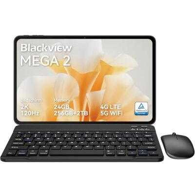 Blackview Tablet 12 Pollici con Tastiera e Penna, 2K FHD+, Tablet con SIM 4G, Android 15, 18GB RAM 256GB ROM, Octa Core, 9000mAh, 16MP, Protezione Degli Occhi, WideVine L1/ GMS/GPS/OTG/OTA Blackview Tablet 12 Pollici con Tastiera e Penna, 2K FHD+, Tablet con SIM 4G, Android 15, 18GB RAM 256GB ROM, Octa Core, 9000mAh, 16MP, Protezione Degli Occhi, WideVine L1/ GMS/GPS/OTG/OTA