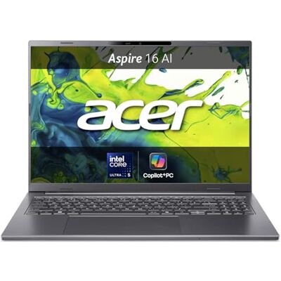 Acer Aspire 16 AI Laptop 16" Ultra 5 16GB 512GB 16" OLED WUXGA 60Hz Intel Core Ultra 5 226V 16GB RAM 512GB SSD Copilot+ PC Windows 11 Tastiera IT QWERTY Acer Aspire 16 AI Laptop 16" Ultra 5 16GB 512GB 16" OLED WUXGA 60Hz Intel Core Ultra 5 226V 16GB RAM 512GB SSD Copilot+ PC Windows 11 Tastiera IT QWERTY