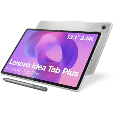 Lenovo Idea Tab Plus Tablet 12.1" 2.5K (2560x1600) 90Hz IPS, 8GB RAM, 256GB, Tab Pen Inclusa, MediaTek Dimensity 6400, WiFi, Android 15, Ideale per Studio, Disegno e Intrattenimento Lenovo Idea Tab Plus Tablet 12.1" 2.5K (2560x1600) 90Hz IPS, 8GB RAM, 256GB, Tab Pen Inclusa, MediaTek Dimensity 6400, WiFi, Android 15, Ideale per Studio, Disegno e Intrattenimento
