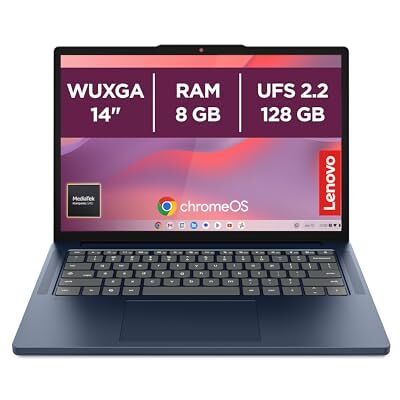Lenovo Chromebook 14" Notebook IPS WUXGA (1920x1200), 128GB SSD, 8GB RAM, Wi-Fi6E, ChromeOS, MediaTek Kompanio 540 Laptop Leggero per Studio, Streaming e Uso Quotidiano Caricatore non incluso Lenovo Chromebook 14" Notebook IPS WUXGA (1920x1200), 128GB SSD, 8GB RAM, Wi-Fi6E, ChromeOS, MediaTek Kompanio 540 Laptop Leggero per Studio, Streaming e Uso Quotidiano Caricatore non incluso