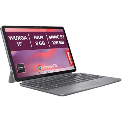 Lenovo Duet Chromebook 11” Touch IPS, Memoria 64GB, RAM 4GB, Chrome OS, Folio Stand e Tastiera inclusi, Notebook e Tablet Convertibile per Studio e Lavoro, MediaTek Kompanio 838 Lenovo Duet Chromebook 11” Touch IPS, Memoria 64GB, RAM 4GB, Chrome OS, Folio Stand e Tastiera inclusi, Notebook e Tablet Convertibile per Studio e Lavoro, MediaTek Kompanio 838