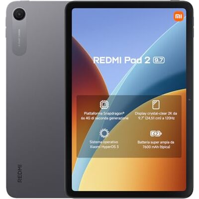 Xiaomi REDMI Pad 2, Tablet 4+128GB, Grigio Grafite, Snapdragon 6s Gen 2 Xiaomi REDMI Pad 2, Tablet 4+128GB, Grigio Grafite, Snapdragon 6s Gen 2