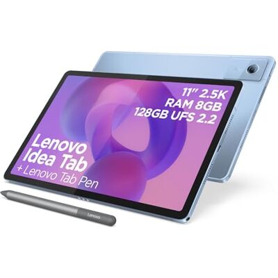 Lenovo Idea Tab Tablet 11" 2.5K (2560x1600) 90Hz IPS, 8GB RAM, 128GB, WiFi, Tab Pen Inclusa, MediaTek Dimensity 6300, Android 15, Ideale per Studio, Appunti e Intrattenimento Lenovo Idea Tab Tablet 11" 2.5K (2560x1600) 90Hz IPS, 8GB RAM, 128GB, WiFi, Tab Pen Inclusa, MediaTek Dimensity 6300, Android 15, Ideale per Studio, Appunti e Intrattenimento