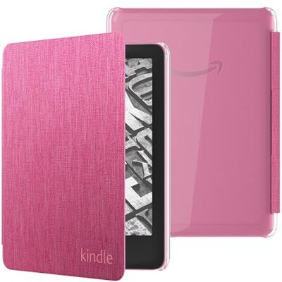 Amazon Nuova custodia in tessuto con il retro trasparente per Kindle Paperwhite (modello 2024) e Kindle Colorsoft Signature Edition Amazon Nuova custodia in tessuto con il retro trasparente per Kindle Paperwhite (modello 2024) e Kindle Colorsoft Signature Edition