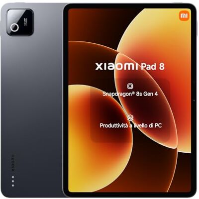 Xiaomi Pad 8, Tablet 8+128 GB, Grigio, Snapdragon® 8s Gen 4 Xiaomi Pad 8, Tablet 8+128 GB, Grigio, Snapdragon® 8s Gen 4