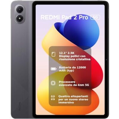 Xiaomi REDMI Pad 2 Pro 5G, Tablet 6+128GB, Graphite Gray, Dolby Atmos Xiaomi REDMI Pad 2 Pro 5G, Tablet 6+128GB, Graphite Gray, Dolby Atmos