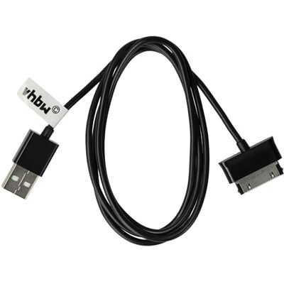 vhbw cavo di ricarica USB compatibile con Samsung Galaxy Tab 7,7, 2 7.0 Wifi 3G 16GB, GT-P3100, 7.0, 8.9, GT-N8013, GT-P1000 tablet nero vhbw cavo di ricarica USB compatibile con Samsung Galaxy Tab 7,7, 2 7.0 Wifi 3G 16GB, GT-P3100, 7.0, 8.9, GT-N8013, GT-P1000 tablet nero