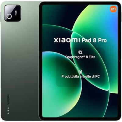 Xiaomi Pad 8 Pro, Tablet 8+256 GB, Verde Pino, Snapdragon® 8 Elite Xiaomi Pad 8 Pro, Tablet 8+256 GB, Verde Pino, Snapdragon® 8 Elite