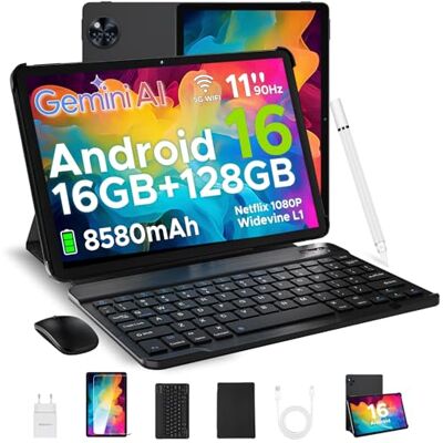 DOOGEE U11 VIP EDITION Tablet 11" HD 90Hz 16GB+128GB WiFi Nero DOOGEE U11 VIP EDITION Tablet 11" HD 90Hz 16GB+128GB WiFi Nero