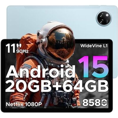 DOOGEE Tab A9+ Android 16 Tablet 11 Pollici, Unisoc T7200 Octa Core 8580 mAh, 20 GB RAM + 64 GB ROM (TF 2 TB), Gaming Tablet PC WiFi 5, 90 Hz 1080p, WidevineL1/Face ID/OTG/GPS/doppio altoparlante DOOGEE Tab A9+ Android 16 Tablet 11 Pollici, Unisoc T7200 Octa Core 8580 mAh, 20 GB RAM + 64 GB ROM (TF 2 TB), Gaming Tablet PC WiFi 5, 90 Hz 1080p, WidevineL1/Face ID/OTG/GPS/doppio altoparlante