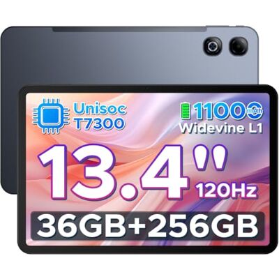 DOOGEE U13 Pro Tablet Android 16, Tablet 13 Pollici 120Hz FHD+, 36GB RAM+256GB ROM, 11000mAh, UNISOC T7300 Octa-Core 2.2GHz Tablets, Caméra 13MP+8MP, Gemini AI/Widevine L1/Face ID,/GPS/FM/Audio 3,5mm DOOGEE U13 Pro Tablet Android 16, Tablet 13 Pollici 120Hz FHD+, 36GB RAM+256GB ROM, 11000mAh, UNISOC T7300 Octa-Core 2.2GHz Tablets, Caméra 13MP+8MP, Gemini AI/Widevine L1/Face ID,/GPS/FM/Audio 3,5mm